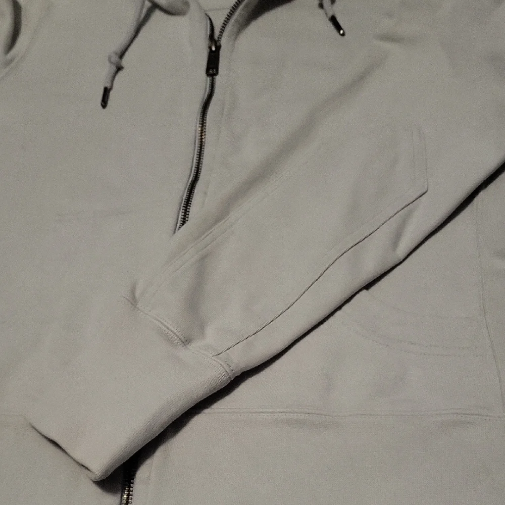 American Giant Women's Classic Full-zip Hoodie In Light Grey - Picture 4 of 8